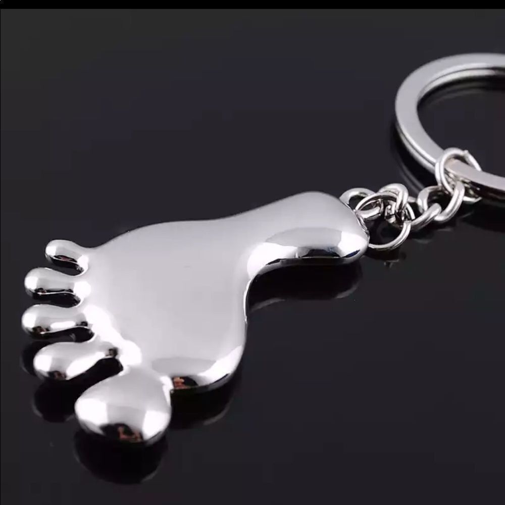Baby foot key chain